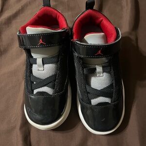 Kids Black and Red Sneakers